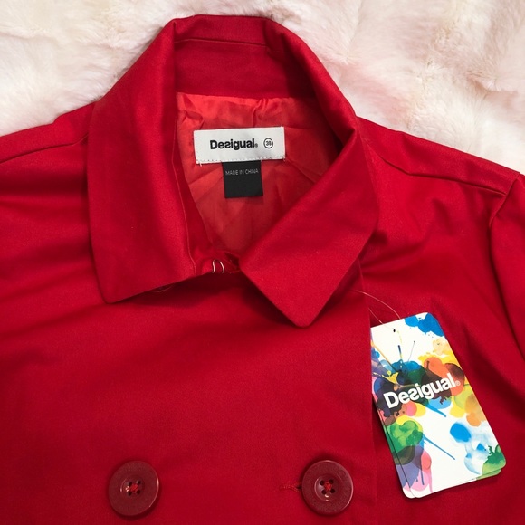 DESIGUAL FALL COAT/SIZE 38/BRAND NEW - Picture 2 of 14